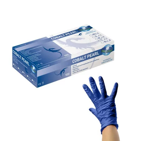 PEARL Nitrile Gloves (XS - S - M) (COBALT PEARL)