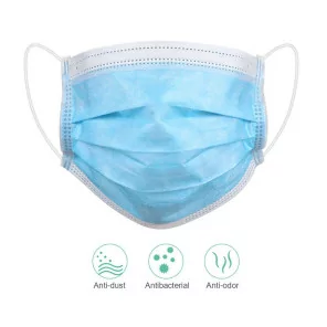 Disposable Face Masks - 3 layers blue (10pcs.)