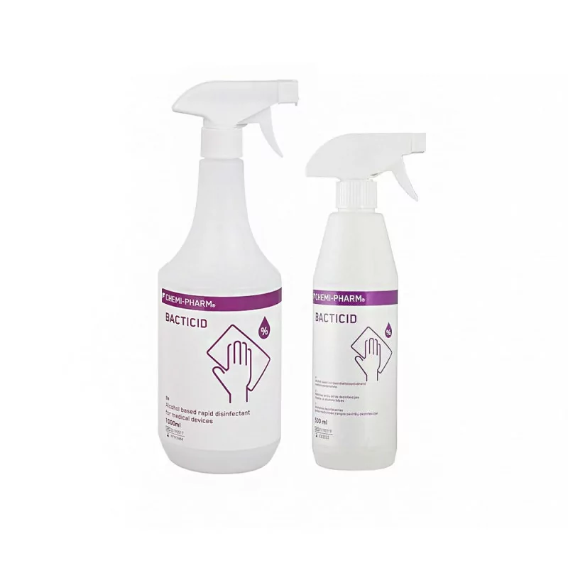 Disinfection for surfaces and tools, Chemi-Pharm Bacticid, spray (500ml / 1l.)