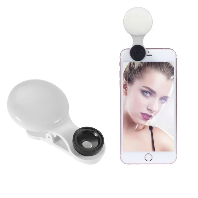Selfie ring light - macro lens