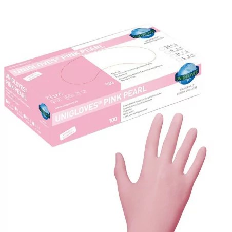 PEARL Nitrile Gloves (XS - S - M) (PINK PEARL)