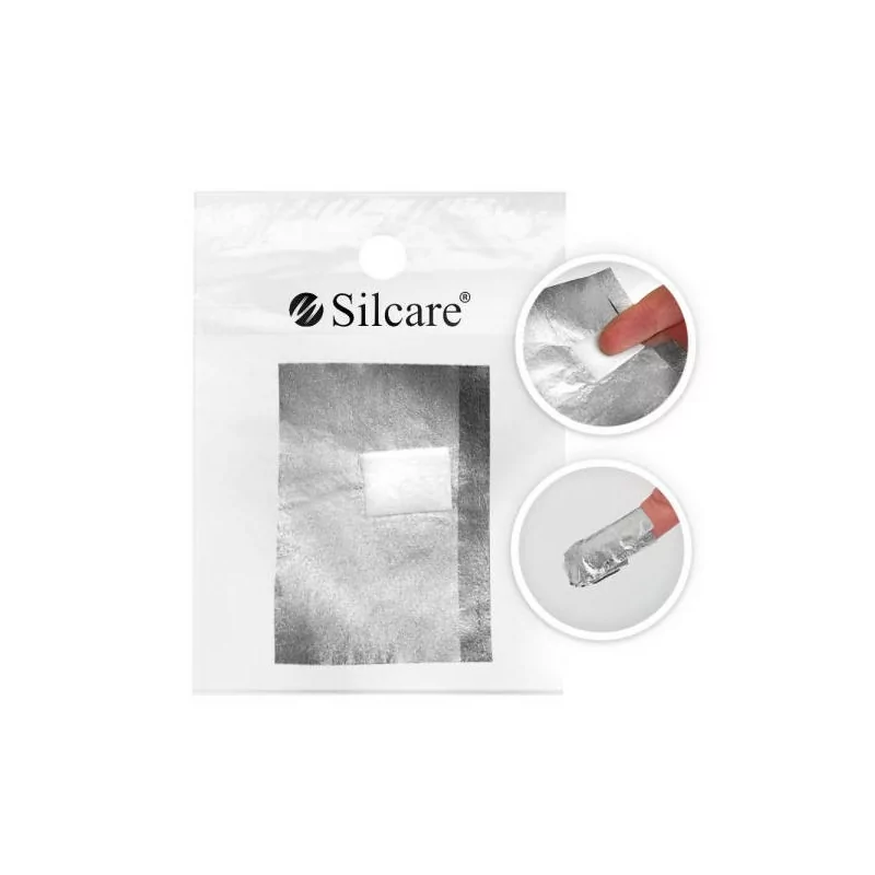 Silcare Foil Nail Wraps For Hybrid Gel Removal (100pcs)
