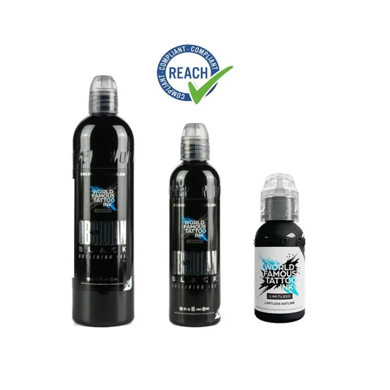 World Famous Ink Limitless Line Obsidian Outlining (30ml/120ml/240ml) REACH 2022 Approved